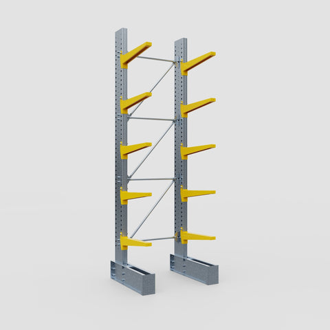 Cantilever Rack - Single Sided - Super Heavy Duty - Powder Coated - Full Bay - Height 4267mm