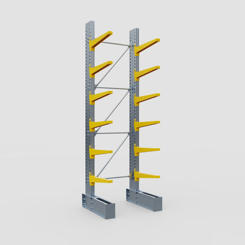 Cantilever Rack - Single Sided - Super Heavy Duty - Powder Coated - Full Bay - Height 4267mm
