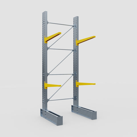 Cantilever Rack - Single Sided - Super Heavy Duty - Powder Coated - Full Bay - Height 4267mm