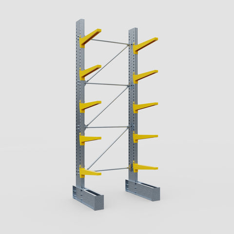 Cantilever Rack - Single Sided - Super Heavy Duty - Powder Coated - Full Bay - Height 4267mm