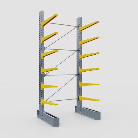 Cantilever Rack - Single Sided - Super Heavy Duty - Powder Coated - Full Bay - Height 4267mm