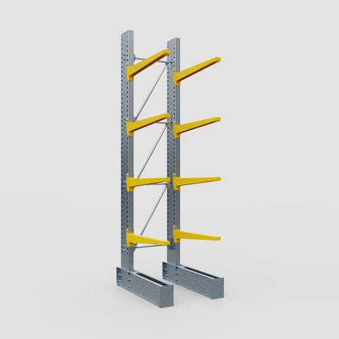 Cantilever Rack - Single Sided - Super Heavy Duty - Powder Coated - Full Bay - Height 4267mm