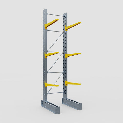 Cantilever Rack - Single Sided - Super Heavy Duty - Powder Coated - Full Bay - Height 4877mm