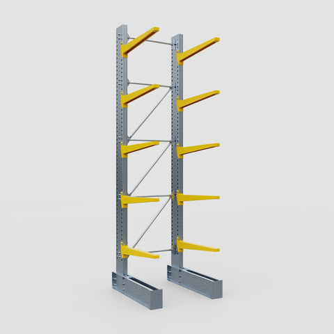 Cantilever Rack - Single Sided - Super Heavy Duty - Powder Coated - Full Bay - Height 4877mm