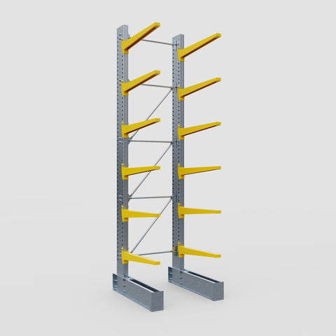 Cantilever Rack - Single Sided - Super Heavy Duty - Powder Coated - Full Bay - Height 4877mm