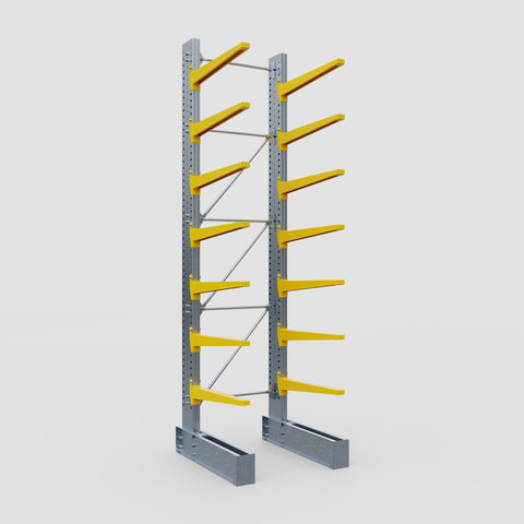 Cantilever Rack - Single Sided - Super Heavy Duty - Powder Coated - Full Bay - Height 4877mm