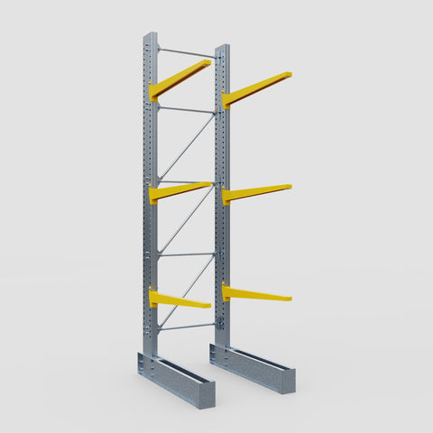 Cantilever Rack - Single Sided - Super Heavy Duty - Powder Coated - Full Bay - Height 4877mm