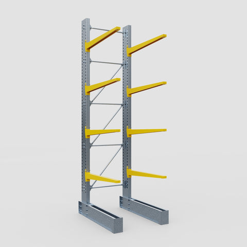 Cantilever Rack - Single Sided - Super Heavy Duty - Powder Coated - Full Bay - Height 4877mm
