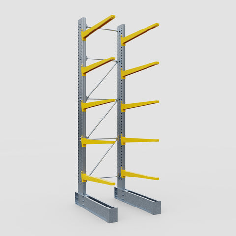 Cantilever Rack - Single Sided - Super Heavy Duty - Powder Coated - Full Bay - Height 4877mm