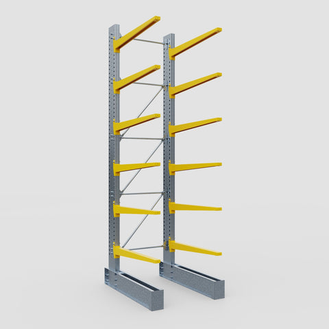 Cantilever Rack - Single Sided - Super Heavy Duty - Powder Coated - Full Bay - Height 4877mm