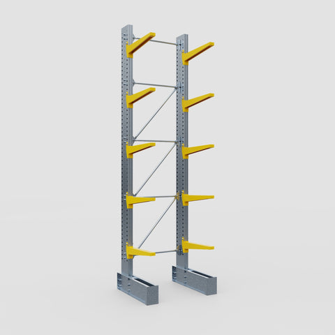Cantilever Rack - Single Sided - Super Heavy Duty - Powder Coated - Full Bay - Height 4877mm