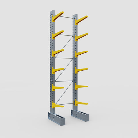 Cantilever Rack - Single Sided - Super Heavy Duty - Powder Coated - Full Bay - Height 4877mm