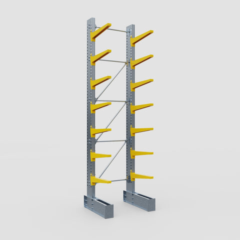 Cantilever Rack - Single Sided - Super Heavy Duty - Powder Coated - Full Bay - Height 4877mm