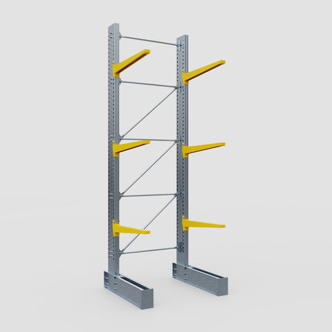 Cantilever Rack - Single Sided - Super Heavy Duty - Powder Coated - Full Bay - Height 4877mm