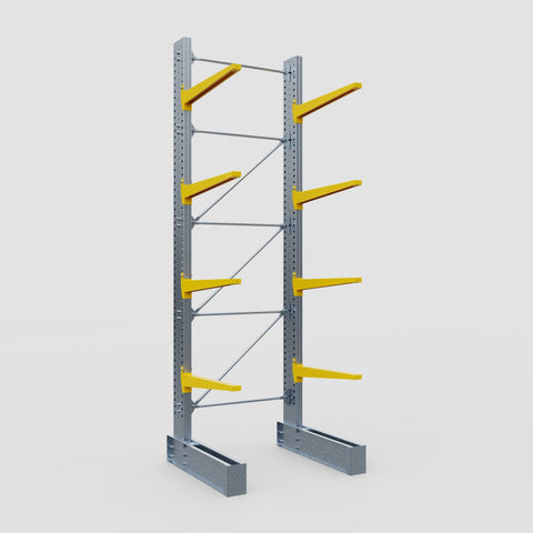 Cantilever Rack - Single Sided - Super Heavy Duty - Powder Coated - Full Bay - Height 4877mm