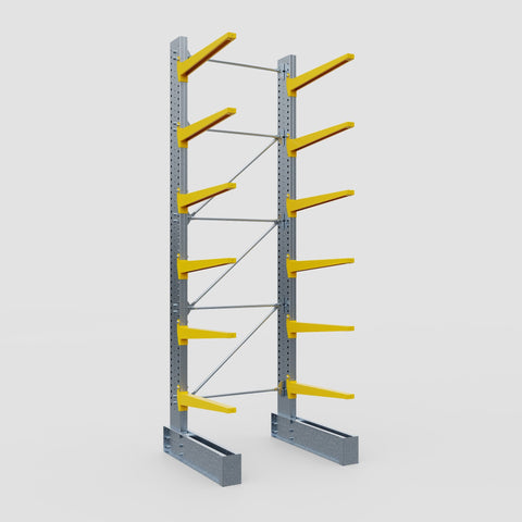 Cantilever Rack - Single Sided - Super Heavy Duty - Powder Coated - Full Bay - Height 4877mm