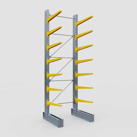 Cantilever Rack - Single Sided - Super Heavy Duty - Powder Coated - Full Bay - Height 4877mm