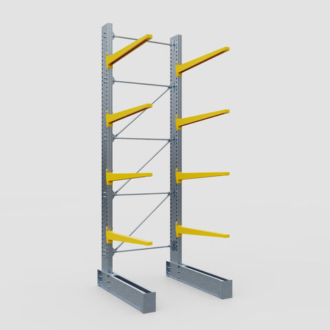 Cantilever Rack - Single Sided - Super Heavy Duty - Powder Coated - Full Bay - Height 4877mm