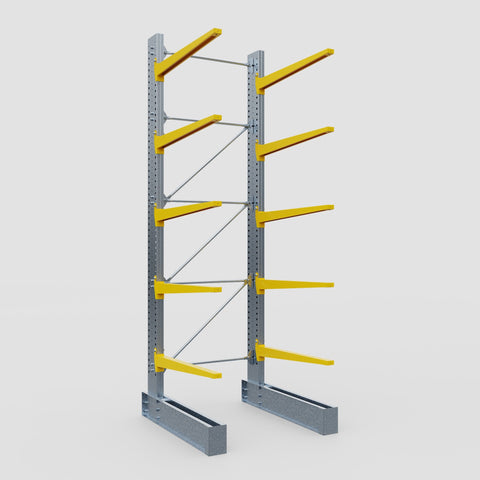 Cantilever Rack - Single Sided - Super Heavy Duty - Powder Coated - Full Bay - Height 4877mm