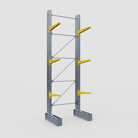 Cantilever Rack - Single Sided - Super Heavy Duty - Powder Coated - Full Bay - Height 4877mm