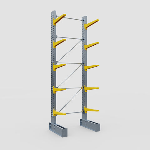 Cantilever Rack - Single Sided - Super Heavy Duty - Powder Coated - Full Bay - Height 4877mm