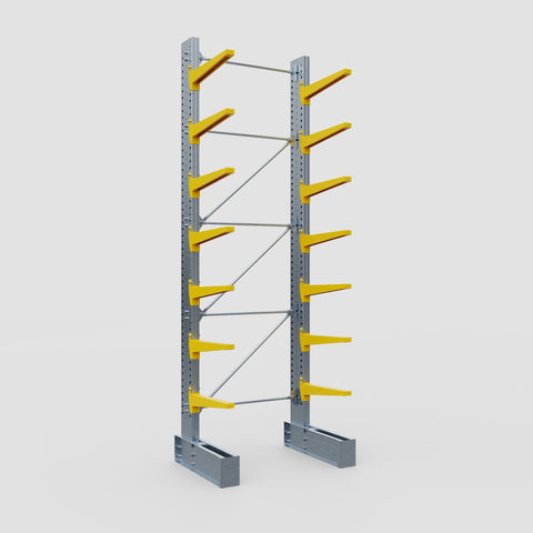 Cantilever Rack - Single Sided - Super Heavy Duty - Powder Coated - Full Bay - Height 4877mm