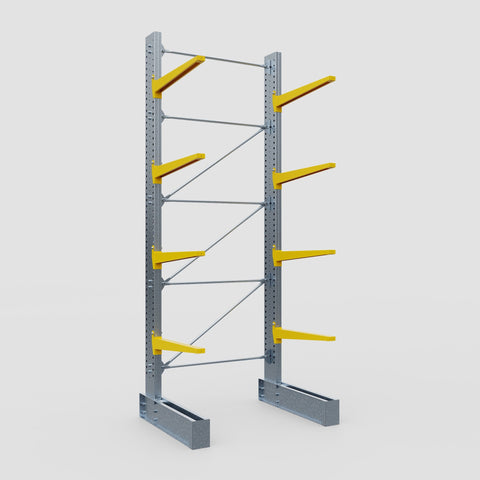 Cantilever Rack - Single Sided - Super Heavy Duty - Powder Coated - Full Bay - Height 4877mm