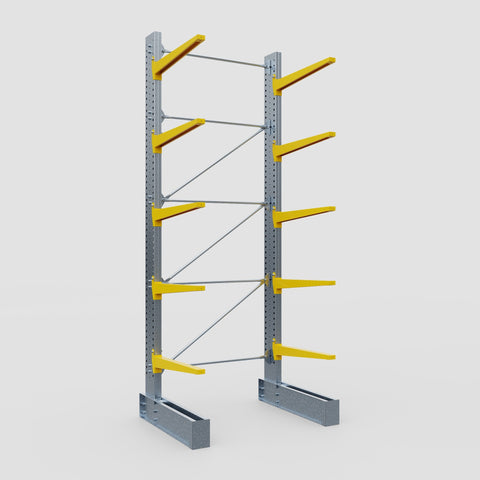 Cantilever Rack - Single Sided - Super Heavy Duty - Powder Coated - Full Bay - Height 4877mm