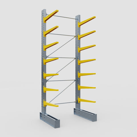 Cantilever Rack - Single Sided - Super Heavy Duty - Powder Coated - Full Bay - Height 4877mm