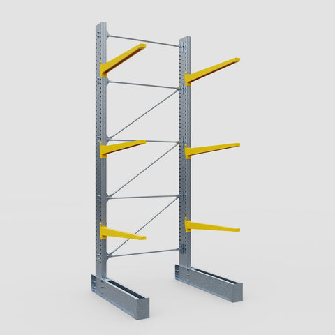Cantilever Rack - Single Sided - Super Heavy Duty - Powder Coated - Full Bay - Height 4877mm