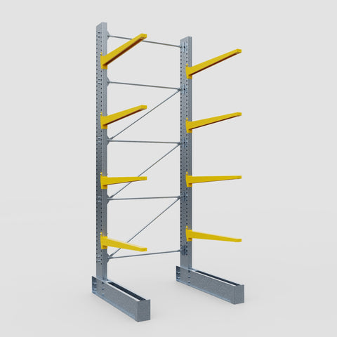 Cantilever Rack - Single Sided - Super Heavy Duty - Powder Coated - Full Bay - Height 4877mm