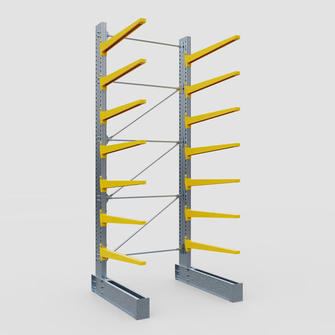 Cantilever Rack - Single Sided - Super Heavy Duty - Powder Coated - Full Bay - Height 4877mm