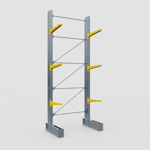 Cantilever Rack - Single Sided - Super Heavy Duty - Powder Coated - Full Bay - Height 4877mm