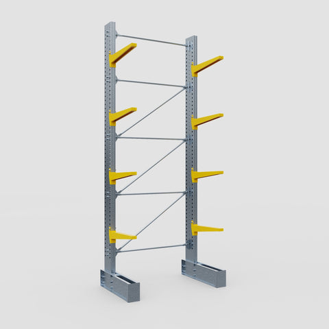 Cantilever Rack - Single Sided - Super Heavy Duty - Powder Coated - Full Bay - Height 4877mm