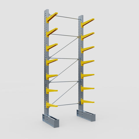Cantilever Rack - Single Sided - Super Heavy Duty - Powder Coated - Full Bay - Height 4877mm