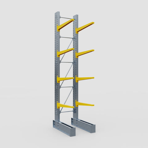Cantilever Rack - Single Sided - Super Heavy Duty - Powder Coated - Full Bay - Height 4877mm