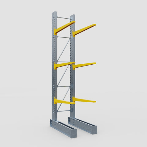 Cantilever Rack - Single Sided - Super Heavy Duty - Powder Coated - Full Bay - Height 4877mm