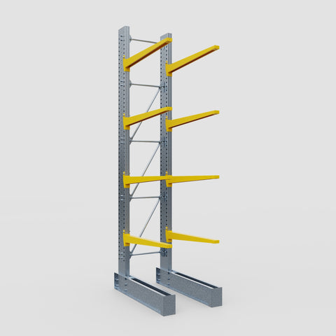 Cantilever Rack - Single Sided - Super Heavy Duty - Powder Coated - Full Bay - Height 4877mm