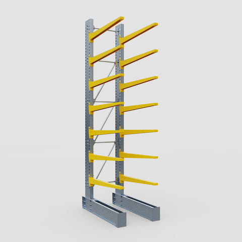 Cantilever Rack - Single Sided - Super Heavy Duty - Powder Coated - Full Bay - Height 4877mm