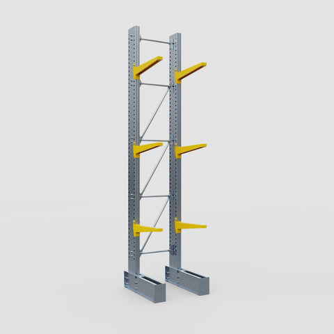 Cantilever Rack - Single Sided - Super Heavy Duty - Powder Coated - Full Bay - Height 4877mm