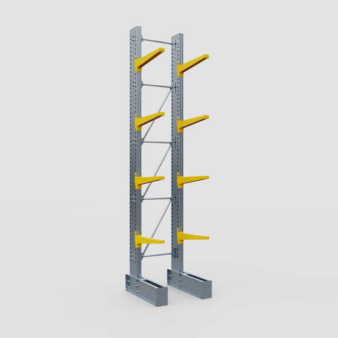 Cantilever Rack - Single Sided - Super Heavy Duty - Powder Coated - Full Bay - Height 4877mm