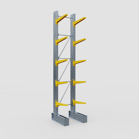 Cantilever Rack - Single Sided - Super Heavy Duty - Powder Coated - Full Bay - Height 4877mm