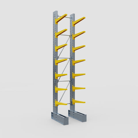 Cantilever Rack - Single Sided - Super Heavy Duty - Powder Coated - Full Bay - Height 4877mm