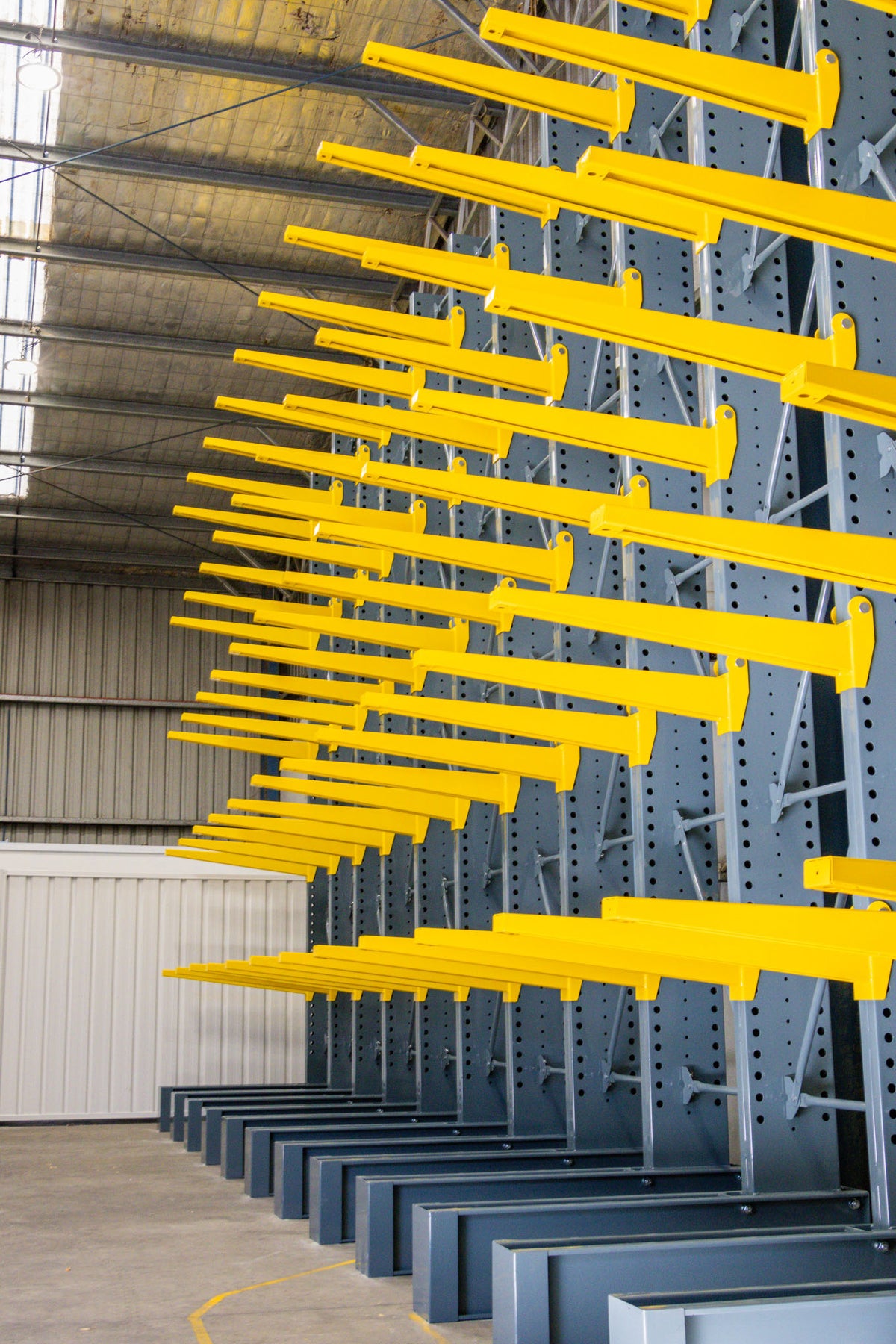 Steel Core Rack Cantilever Rack - Single Sided - Heavy Duty - Powder Coated - Full Bay ...