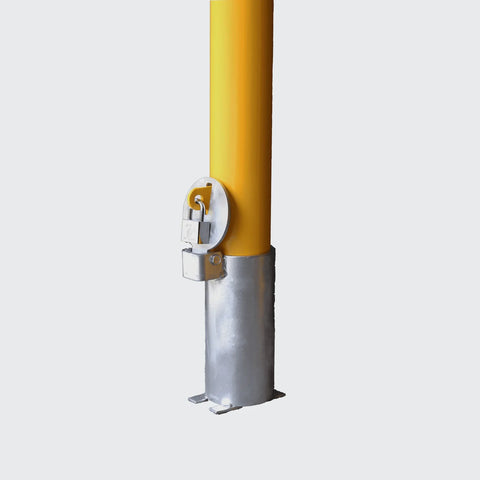 In-Ground Removable Lockable Safety Bollard - 90mm Diameter