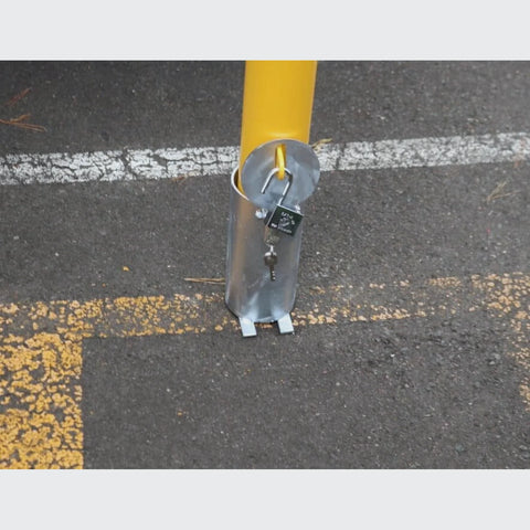 In-Ground Removable Lockable Safety Bollard - 90mm Diameter