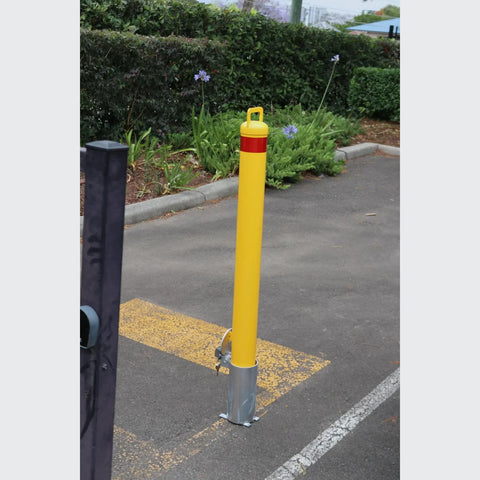 In-Ground Removable Lockable Safety Bollard - 90mm Diameter