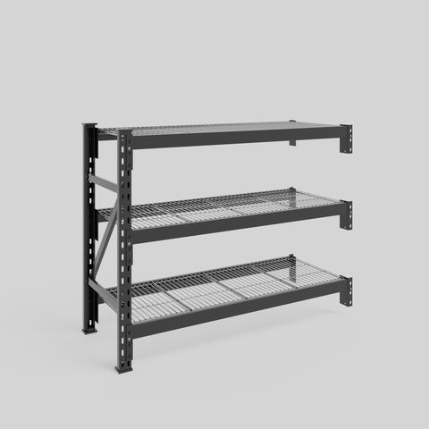 Longspan Metal Shelving - 1000mm High - Add-On Bay - Mesh Shelf