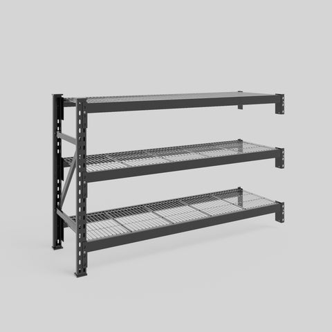 Longspan Metal Shelving - 1000mm High - Add-On Bay - Mesh Shelf
