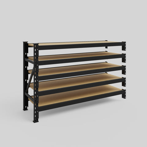 Longspan Metal Shelving - 1000mm High - Add-On Bay - Particleboard Shelf